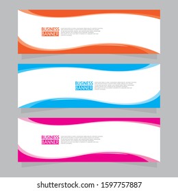 Vector abstract design web banner template.Abstract geometric web banner template on grey background.Modern banner.