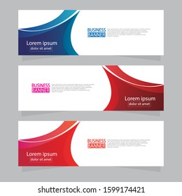 Vector abstract design web banner template. Web Design Elements - Header Design. Abstract geometric web banner template on grey background.Modern banner.