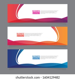 Vector abstract design web banner template. Web Design Elements - Header Design. Abstract geometric web banner template on grey background.Modern banner.