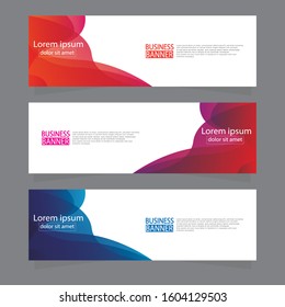 Vector abstract design web banner template. Web Design Elements - Header Design. Abstract geometric web banner template on grey background.Modern banner.