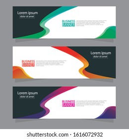 Vector abstract design web banner template. Web Design Elements - Header Design. Abstract geometric web banner template on grey background.Modern banner.