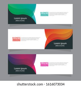 Vector abstract design web banner template. Web Design Elements - Header Design. Abstract geometric web banner template on grey background.Modern banner.