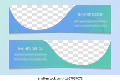 Plantilla de banner web de diseño abstracto vectorial. Elementos de diseño web - Diseño de encabezado.Ilustración vectorial de diseño moderno. Pasos 10