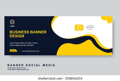 Plantilla de banner web de diseño abstracto de vectores. Elementos de diseño web - Diseño de encabezado. Resumen de la plantilla geométrica de banner web sobre fondo gris.Banner moderno.