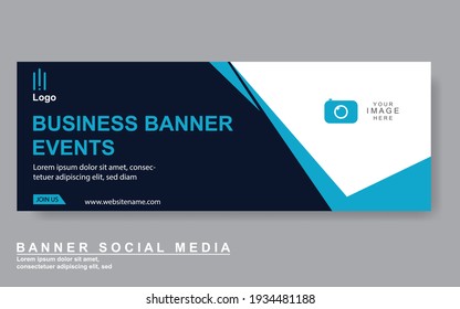 Plantilla de banner web de diseño abstracto de vectores. Elementos de diseño web - Diseño de encabezado.Banner moderno.