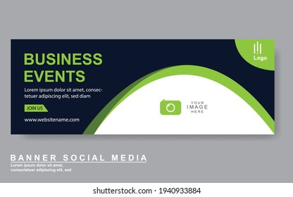 Plantilla de banner web de diseño abstracto de vectores. Elementos de diseño web - Diseño de encabezado. Resumen de la plantilla geométrica de banner web sobre fondo gris.Banner moderno.