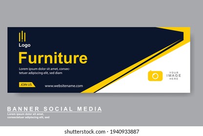 Plantilla de banner web de diseño abstracto de vectores. Elementos de diseño web - Diseño de encabezado. Resumen de la plantilla geométrica de banner web sobre fondo gris.Banner moderno.