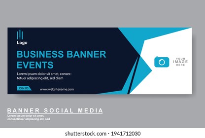 Web-Banner-Vorlage für abstraktes Vektordesign. Webdesign-Elemente - Header-Design. Abstrakte geometrische Webbanner-Vorlage auf grauem Hintergrund.Moderner Banner.