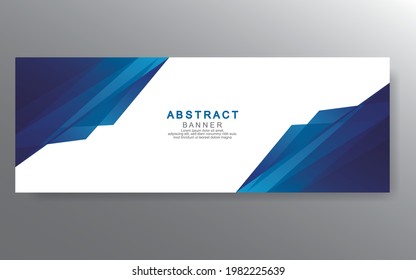 Plantilla de banner web de diseño abstracto de vectores. Elementos de diseño web - Diseño de encabezado. Resumen de la plantilla geométrica de banner web sobre fondo gris.Banner moderno.