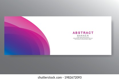 Vector abstract design web banner template. Web Design Elements - Header Design. Abstract geometric web banner template on grey background.Modern banner.