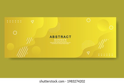 Vector abstract design web banner template.Modern banner.