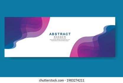 Vector abstract design web banner template.Modern banner.