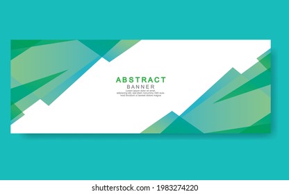 Plantilla de banner web de diseño abstracto de vectores.Banner moderno.