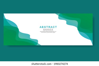 Vector abstract design web banner template.Modern banner.