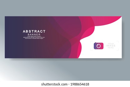 Vector abstract design web banner template. Web Design Elements - Header Design. Abstract geometric web banner template on grey background.Modern banner.