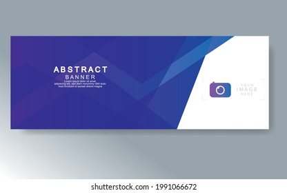 Vector abstract design web banner template. Web Design Elements - Header Design. Abstract geometric web banner template on grey background.Modern banner.