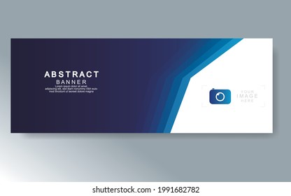 Vector abstract design web banner template. Web Design Elements - Header Design. Abstract geometric web banner template on grey background.Modern banner.