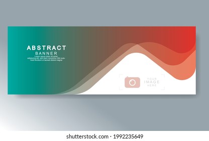 Vector abstract design web banner template. Web Design Elements - Header Design. Abstract geometric web banner template on grey background.Modern banner.