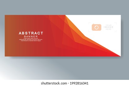 Vector abstract design web banner template. Web Design Elements - Header Design. Abstract geometric web banner template on grey background.Modern banner.