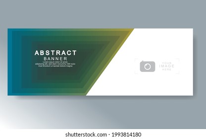 Vector abstract design web banner template. Web Design Elements - Header Design. Abstract geometric web banner template on grey background.Modern banner.