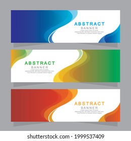 Vector abstract design web banner template.Modern banner.