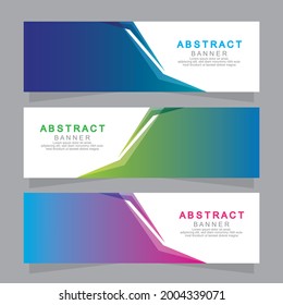 Vector abstract design web banner template. Web Design Elements - Header Design. Abstract geometric web banner template on grey background.Modern banner.
