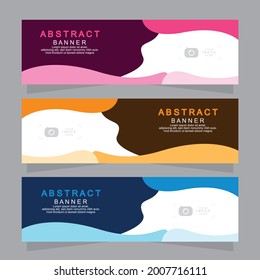 Vector abstract design web banner template. Web Design Elements - Header Design. Abstract geometric web banner template on grey background.Modern banner.