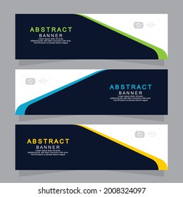 Vector abstract design web banner template. Web Design Elements - Header Design. Abstract geometric web banner template on grey background.Modern banner.