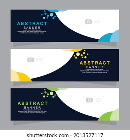 Vector abstract design web banner template. Web Design Elements - Header Design. Abstract geometric web banner template on grey background.Modern banner.