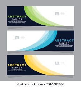 Vector abstract design web banner template. Web Design Elements - Header Design. Abstract geometric web banner template on grey background.Modern banner.
