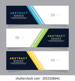 Vector abstract design web banner template. Web Design Elements - Header Design. Abstract geometric web banner template on grey background.Modern banner.