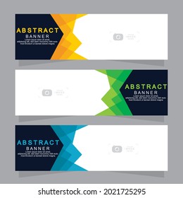 Vector abstract design web banner template.Modern banner.