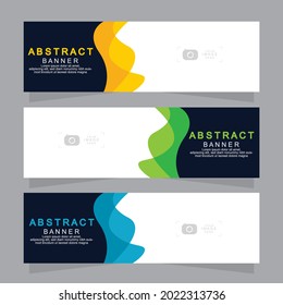 Vector abstract design web banner template. Web Design Elements - Header Design. Abstract geometric web banner template on grey background.Modern banner.