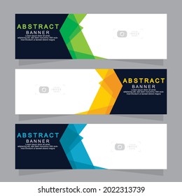 Vector abstract design web banner template. Web Design Elements - Header Design. Abstract geometric web banner template on grey background.Modern banner.