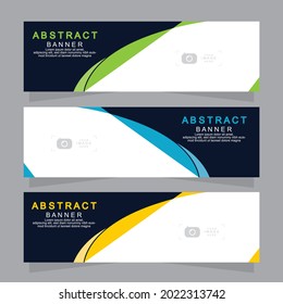 Vector abstract design web banner template. Web Design Elements - Header Design. Abstract geometric web banner template on grey background.Modern banner.