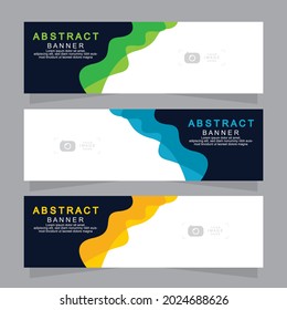 Vector abstract design web banner template. Web Design Elements - Header Design. Abstract geometric web banner template on grey background.Modern banner.