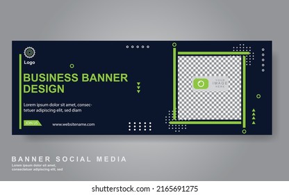 Plantilla de banner web de diseño abstracto de vectores. Elementos de diseño web - Diseño de encabezado. Resumen de la plantilla geométrica de banner web sobre fondo gris.Banner moderno.