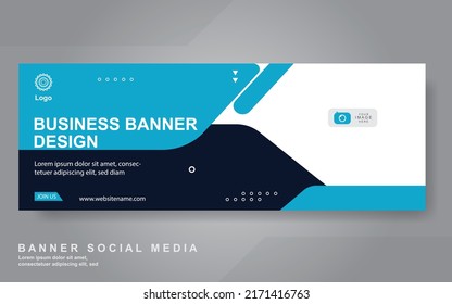 Plantilla de banner web de diseño abstracto de vectores. Elementos de diseño web - Diseño de encabezado. Resumen de la plantilla geométrica de banner web sobre fondo gris.Banner moderno.