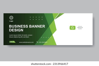 Plantilla de banner web de diseño abstracto de vectores. Elementos de diseño web - Diseño de encabezados. Resumen de la plantilla geométrica de banner web sobre fondo gris.Banner moderno.