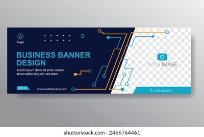 Vector abstract design web banner template. Web Design Elements - Header Design. Abstract geometric web banner template on grey background. Modern.