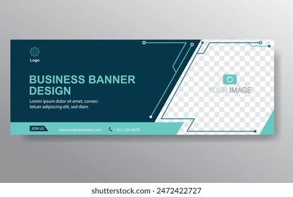 Vector abstract design web banner template. Web Design Elements - Header Design. Abstract geometric web banner template on grey background. Modern.