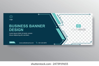 Vector abstract design web banner template. Web Design Elements - Header Design. Abstract geometric web banner template on grey background. Modern.