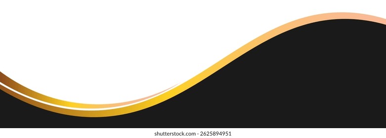 Vector abstract design web banner template. Web Design Elements - Header Design. Footer Design Abstract geometric web banner template on black or gold background.