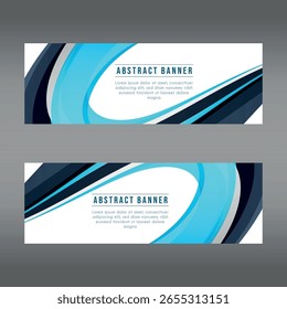 Vector abstract design web banner template. Web Design Elements - Header Design. Abstract geometric web banner template on grey background. Modern.