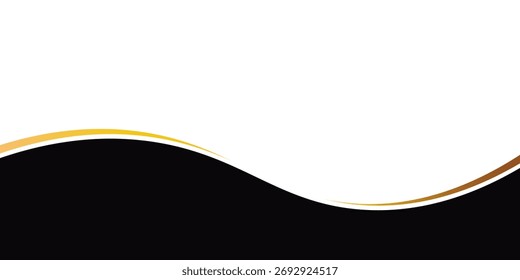 Vector abstract design web banner template. Web Design Elements - Header Design. Footer Design Abstract geometric web banner template on black or gold background. vector Eps 10