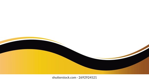 Vector abstract design web banner template. Web Design Elements - Header Design. Footer Design Abstract geometric web banner template on black or gold background.