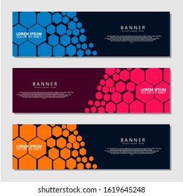 Vector abstract design web benner template. Simple illustration design for web.