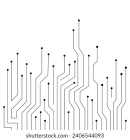 Abstrakter, abstrakter digitaler Hintergrund mit elektronischem Motherboard-Technologie