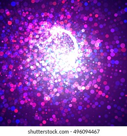 Vector abstract digital flash background with lots of colorful circles
