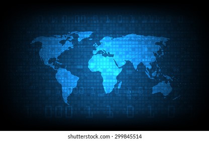 Digital Globe Map Free Vector Abstract Digital Globe World Map Stock Vector (Royalty Free)  299845514 | Shutterstock